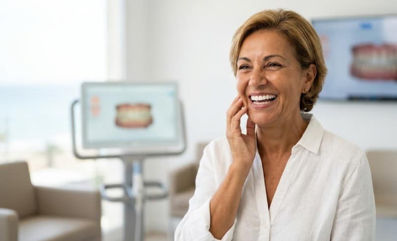 Dientes fijos en un día: Recupera tu sonrisa a tiempo para este verano 🦷✨ 1 Tratamiento de dientes fijos en un día en Clínica Marcos Segura Playa San Juan